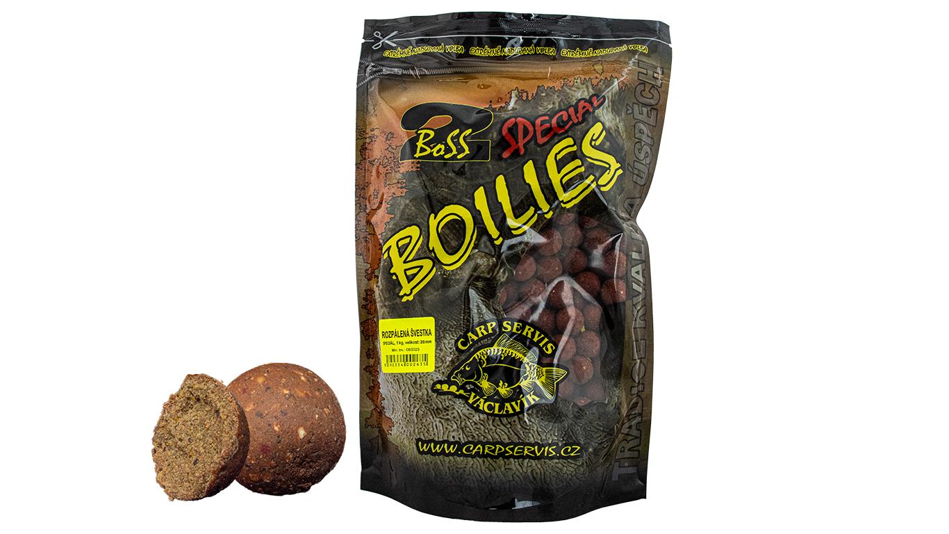 BOILIES BOSS2 SPECIÁL - 1 KG/20 MM/ROZPÁLENÁ ŠVESTKA Kód 9450