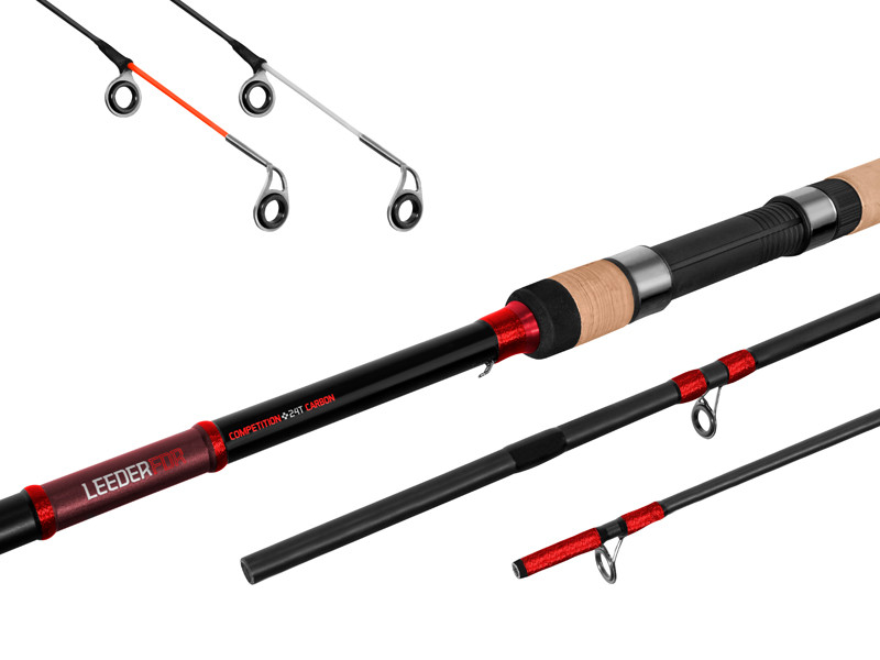 Delphin LEEDER Feeder + 2 špičky 330cm/100g/3 díly