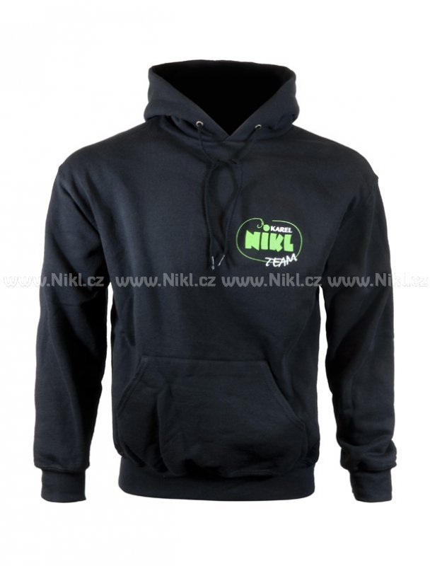 Mikina s kapucí - potisk logo Nikl Team, záda Nikl Team, vel. XL